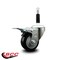Service Caster 3'' Black Poly Swivel 7/8'' Expanding Stem Caster Total Lock Brake SCC-EXTTL20S314-PPUB-BLK-78 - alternate 2